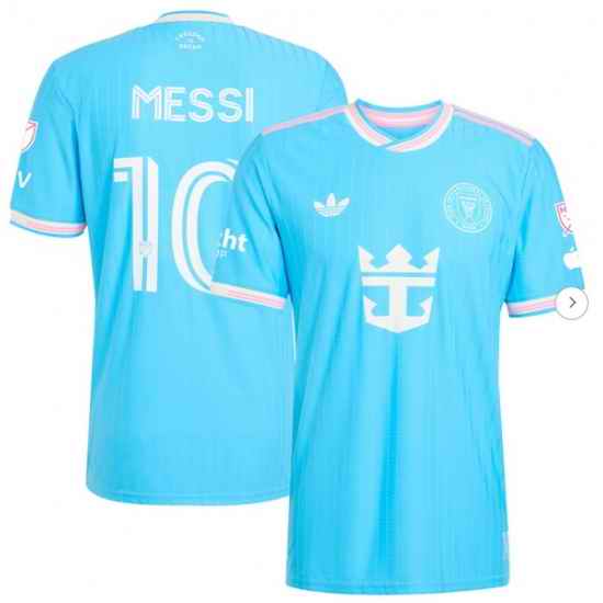 Men's Inter Miami CF Lionel Messi adidas Originals Blue 2025 Third Authentic Player Jersey